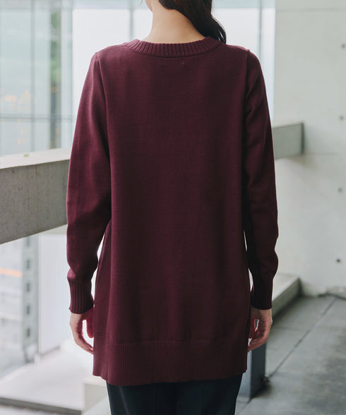 【安田美沙子さん着用 / 選べる2type】もちニットチュニック