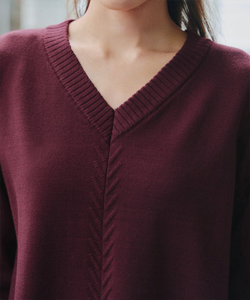 【安田美沙子さん着用 / 選べる2type】もちニットチュニック