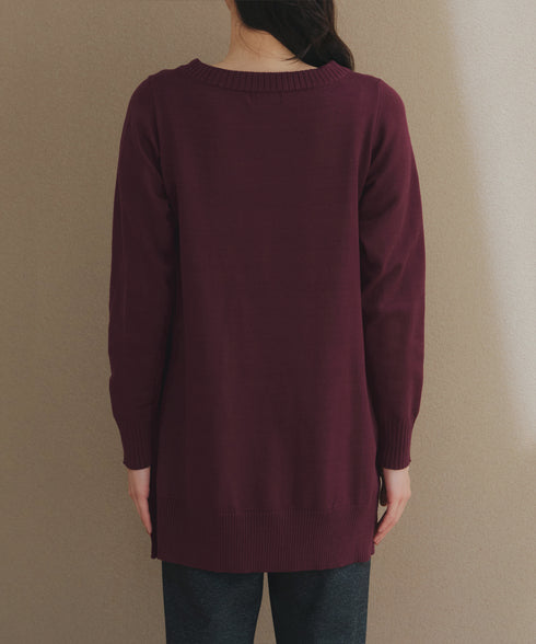 【安田美沙子さん着用 / 選べる2type】もちニットチュニック