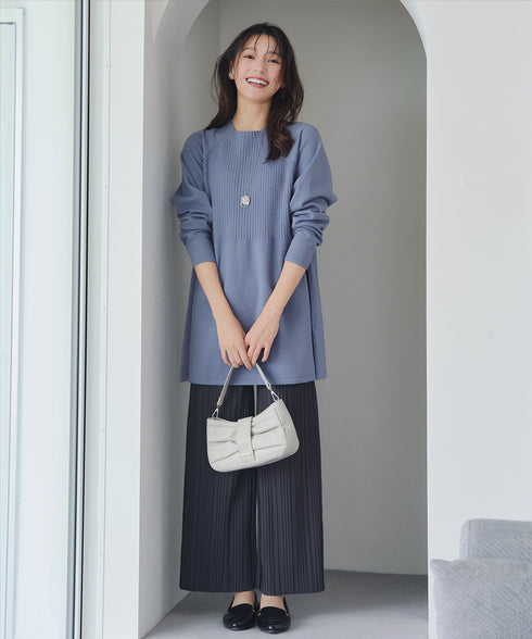 ミドルリブニットチュニック