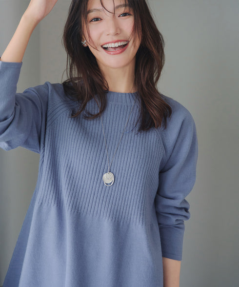 ミドルリブニットチュニック