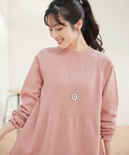 ミドルリブニットチュニック