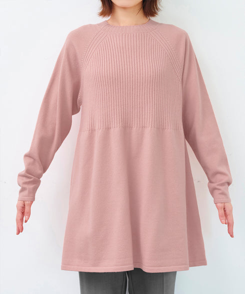 ミドルリブニットチュニック