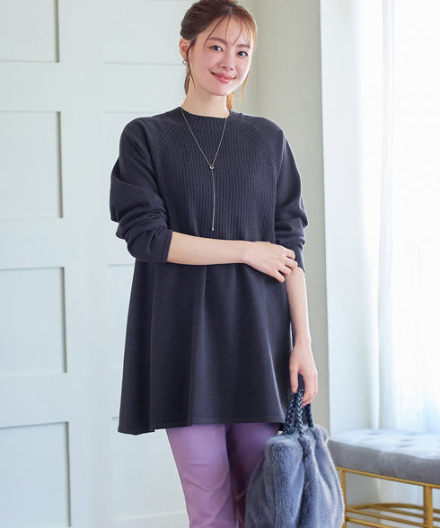 ミドルリブニットチュニック