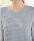 シアーチェック柄ニットチュニック