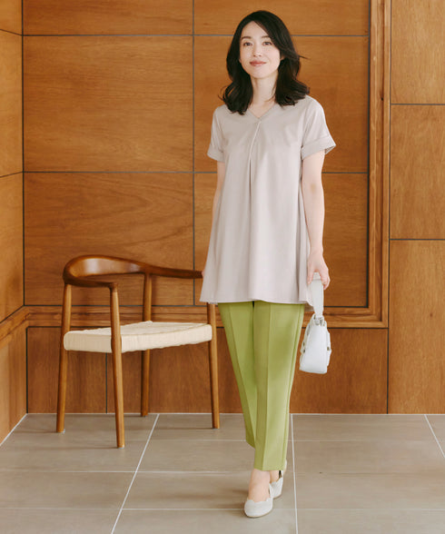 【UVカット・吸水速乾】 “きれい見え” バックフレアチュニック