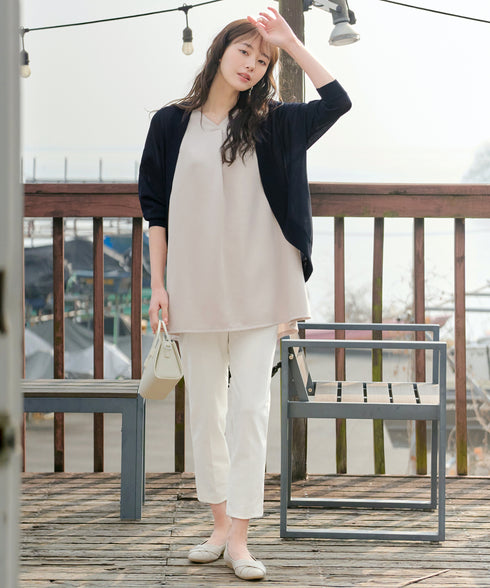 【UVカット・吸水速乾】 “きれい見え” バックフレアチュニック