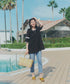 【安田美沙子さん着用】ストレッチストレートデニム