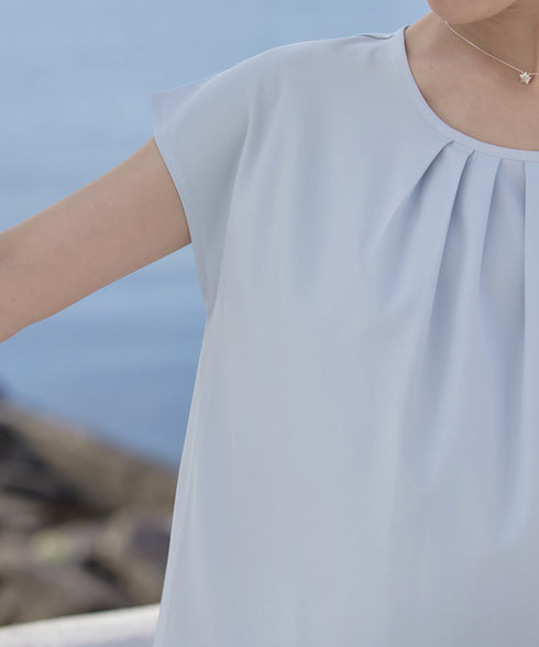 【アウトレット】フレアフレンチチュニックブラウス