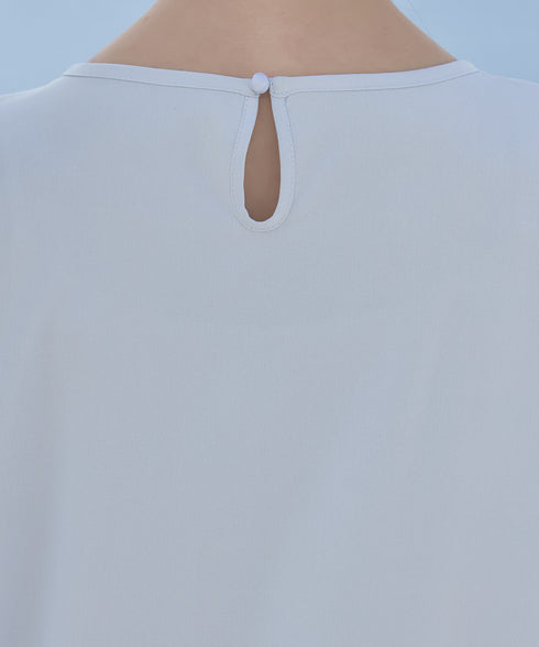 【アウトレット】フレアフレンチチュニックブラウス