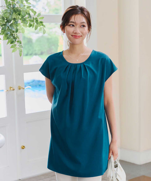 【アウトレット】フレアフレンチチュニックブラウス