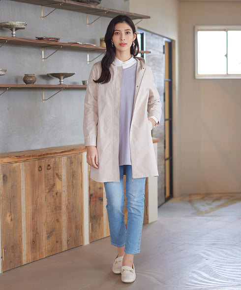 【アウトレット】Vネックラウンドヘムニットチュニック