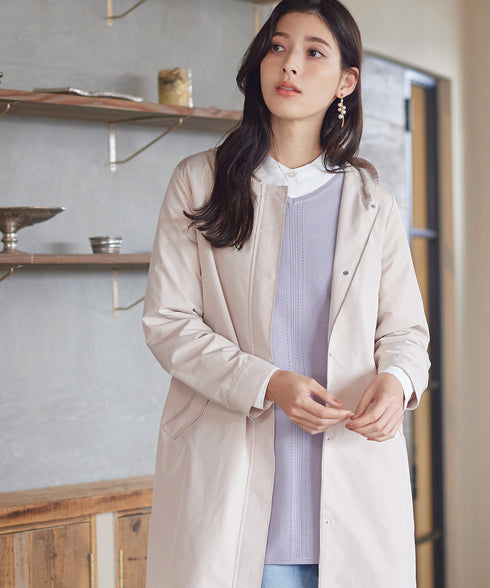 【アウトレット】Vネックラウンドヘムニットチュニック