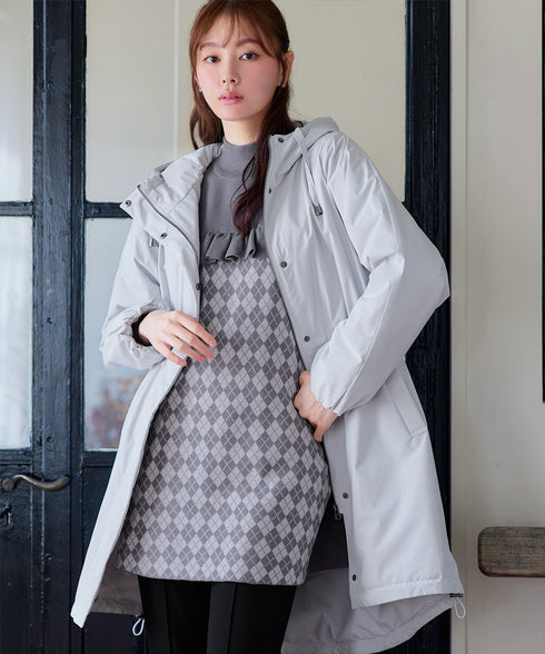 アーガイルジャガードフリルチュニック