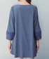 ランタンパフ袖カットソー切替チュニック