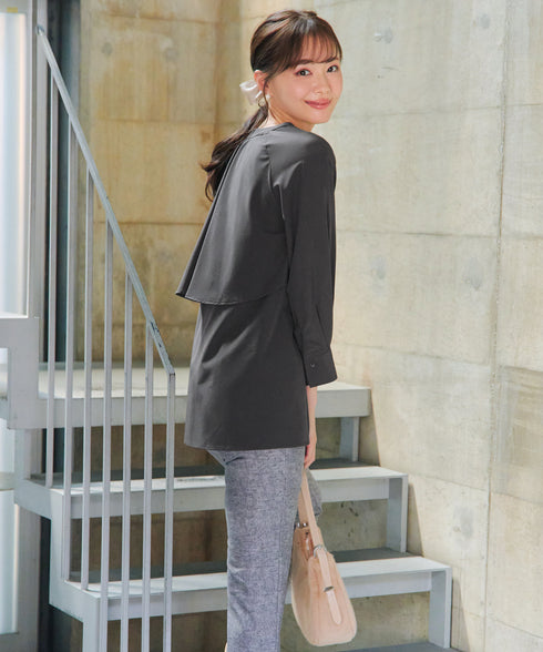 バックフレアヨークチュニック