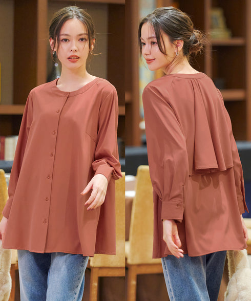 バックフレアヨークチュニック