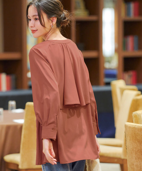 バックフレアヨークチュニック