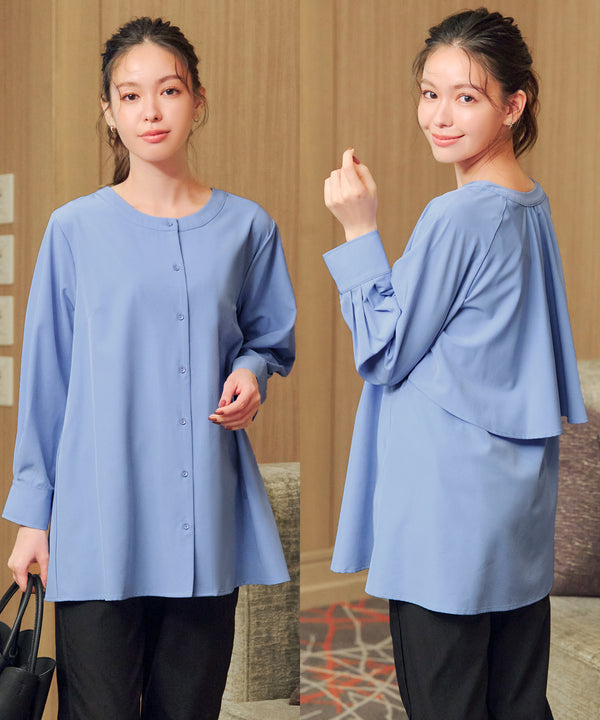 バックフレアヨークチュニック