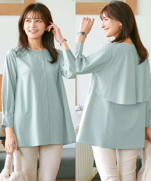 バックフレアヨークチュニック