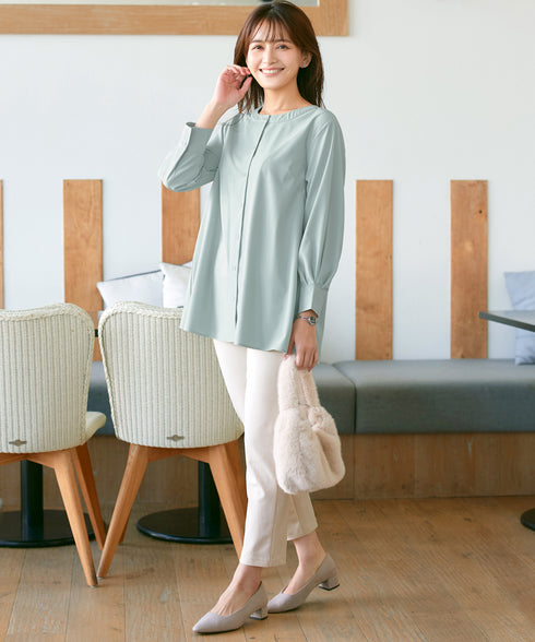 バックフレアヨークチュニック