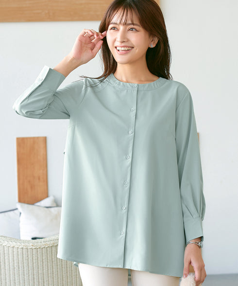 バックフレアヨークチュニック