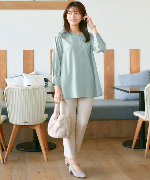 バックフレアヨークチュニック