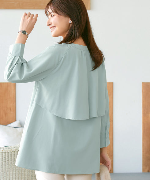 バックフレアヨークチュニック