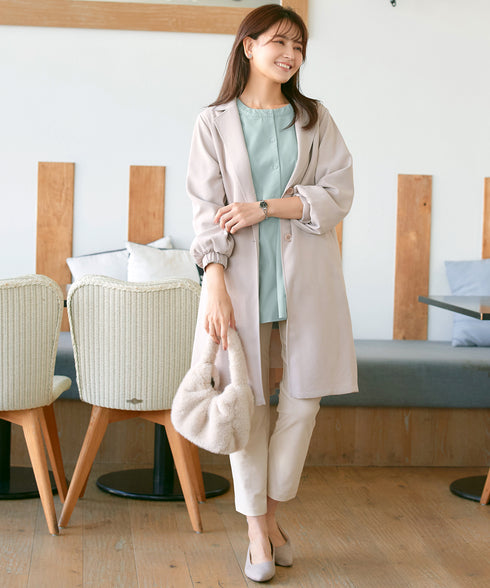 バックフレアヨークチュニック