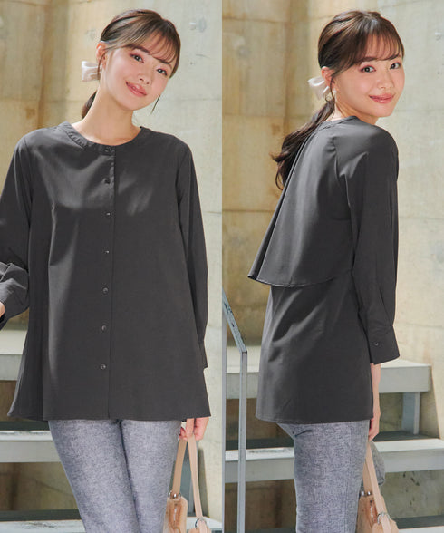 バックフレアヨークチュニック