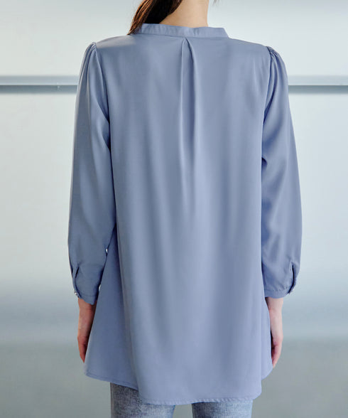 【スマート裏起毛】フリルチュニック