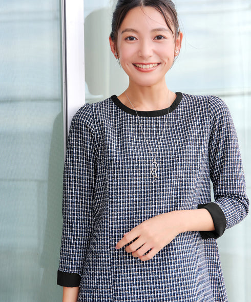 ツイード配色チュニック