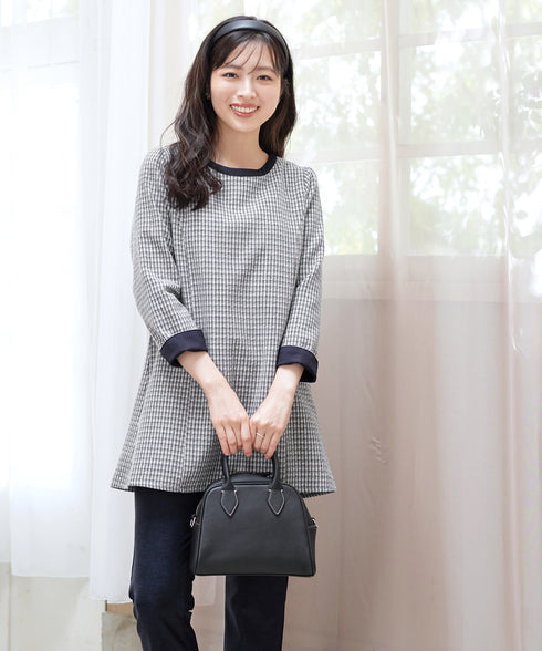 ツイード配色チュニック