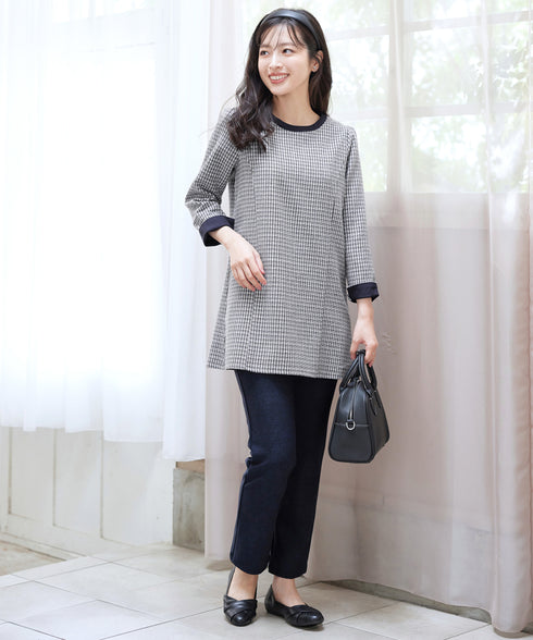 ツイード配色チュニック