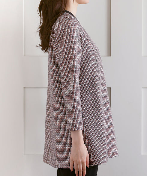 ツイード配色チュニック