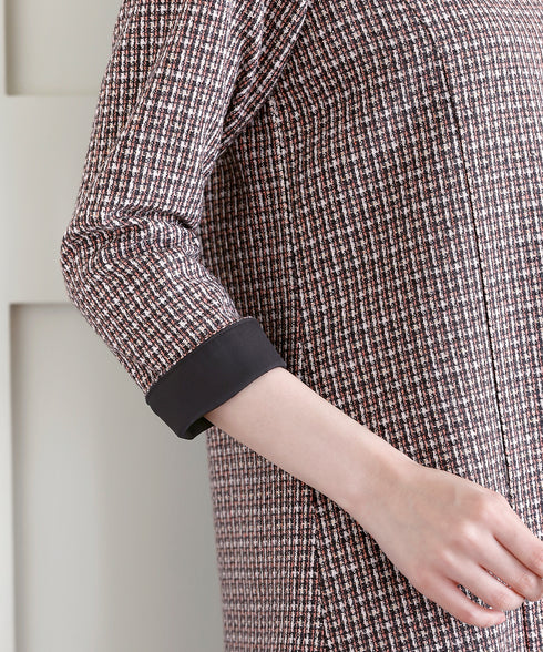 ツイード配色チュニック