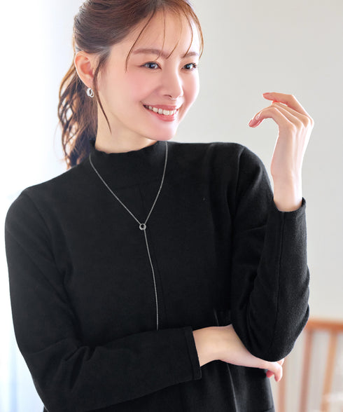 ポケット付きニットチュニック