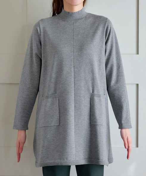 ポケット付きニットチュニック