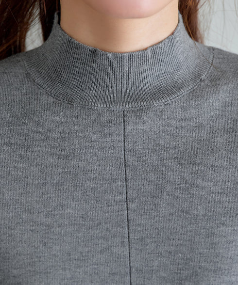 ポケット付きニットチュニック