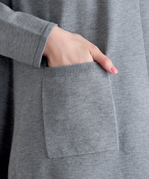 ポケット付きニットチュニック