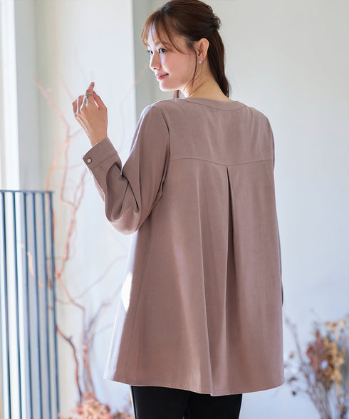 スエード調チュニック