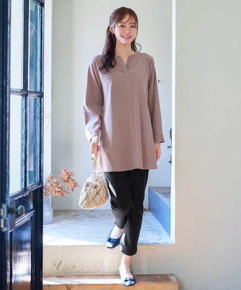 スエード調チュニック