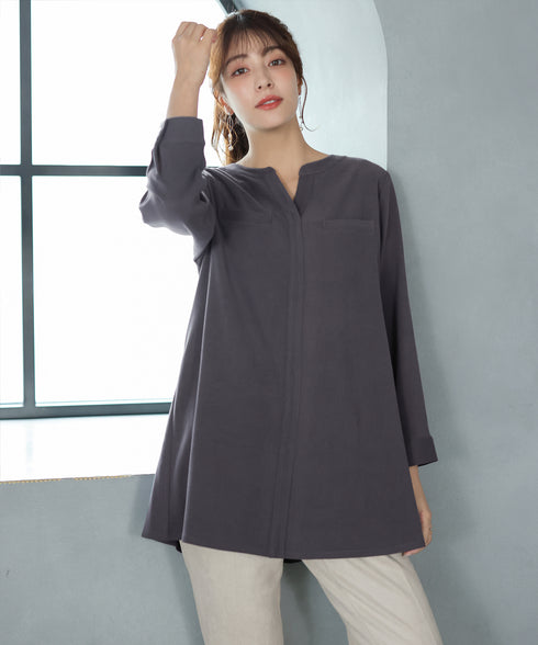 スエード調チュニック