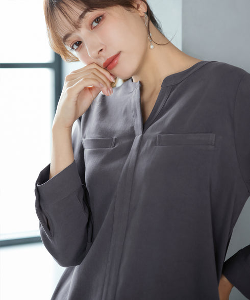 スエード調チュニック