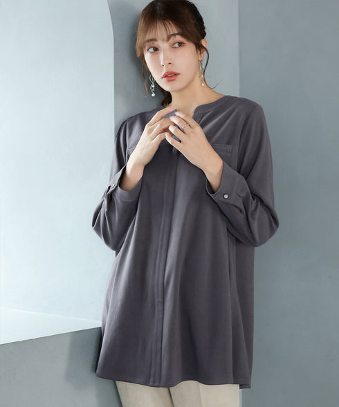 スエード調チュニック