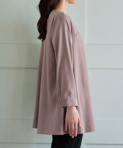 スエード調チュニック