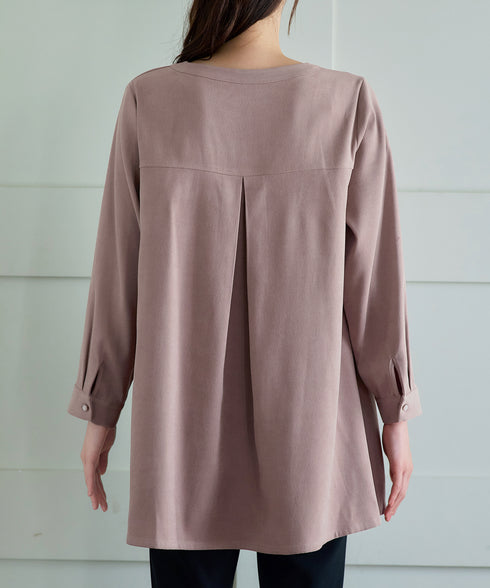 スエード調チュニック