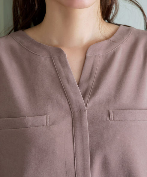 スエード調チュニック