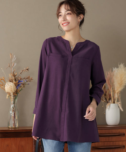 スエード調チュニック