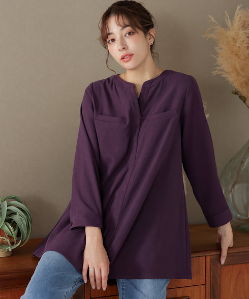 スエード調チュニック